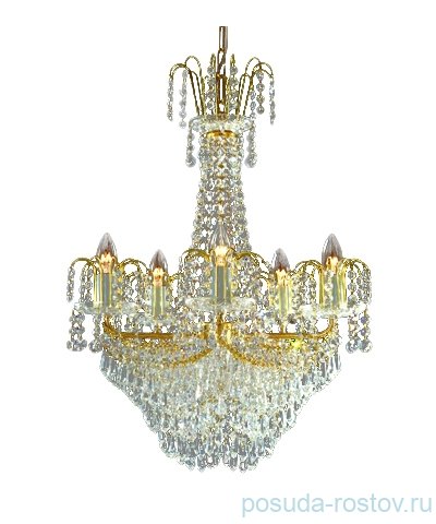Люстра 9 рожковая хрусталь  Titania Lux "Титания Люкс" h-98 см, диаметр-64 см / 075487