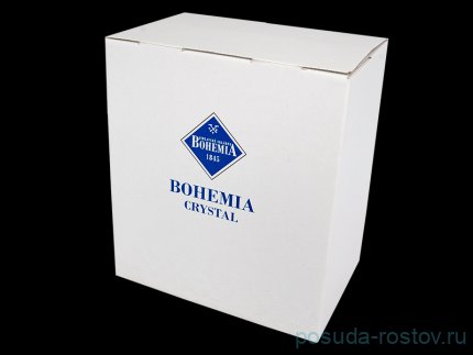 Менажница 28 см 4-х секционная &quot;Glacier /Без декора&quot; хрусталь Йиглава / 098983