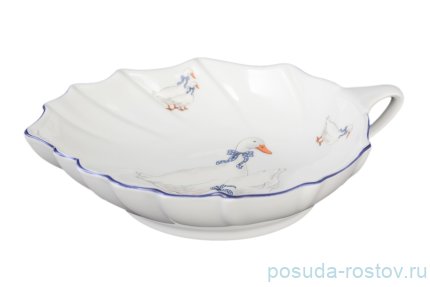 Салатник 19 см лепесток &quot;Корона /Гуси&quot; / 042252