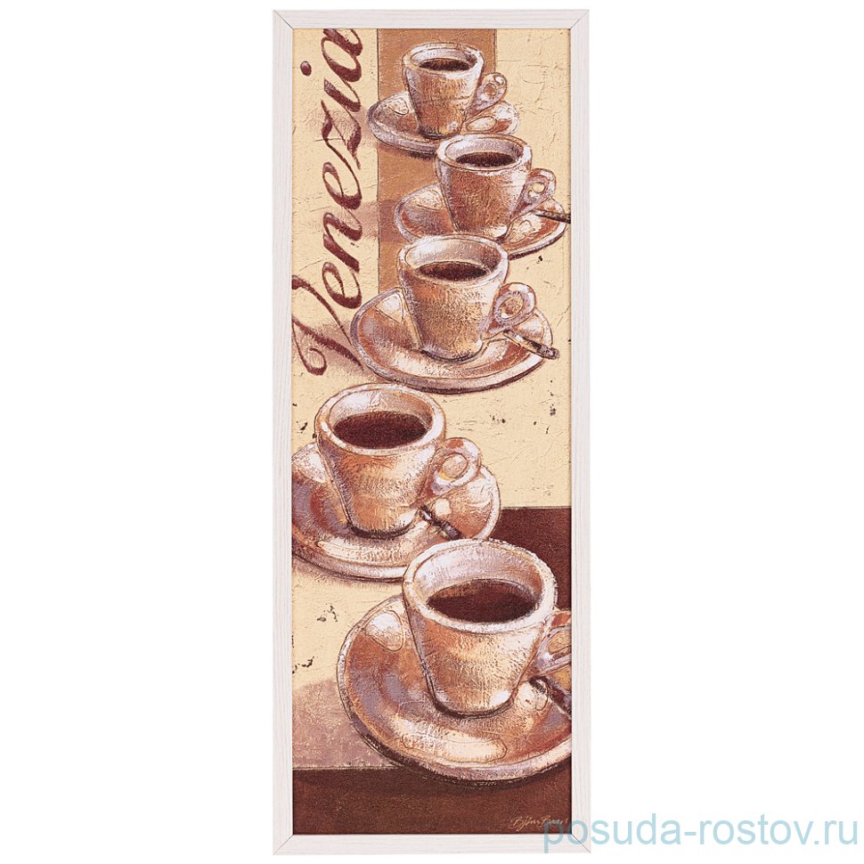 Панно 25 х 70 см "Venezia" /рамка белая / 263787