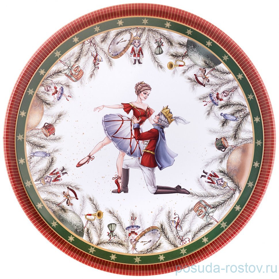 Поднос 33 х 2,1 см сервировочный "Балет" / 351573