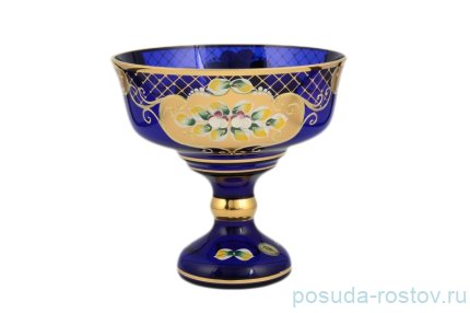 Конфетница 20 см н/н синяя &quot;Лепка сеточка /И-В&quot; / 096704