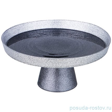 Блюдо 21 см круглое н/н &quot;Miracle black silver&quot; / 332729