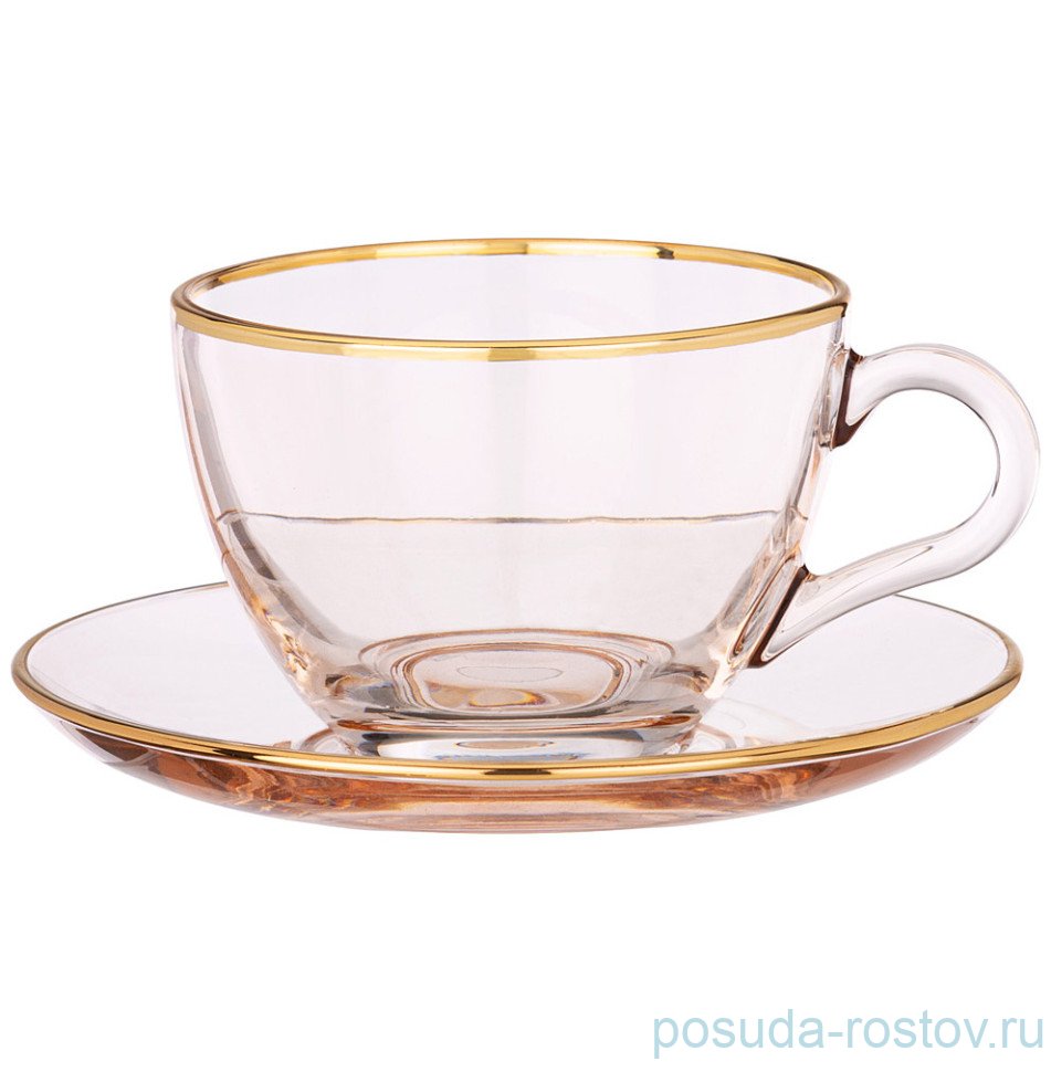 Набор чайных пар 240 мл 2 шт "Romantic peach" / 332093