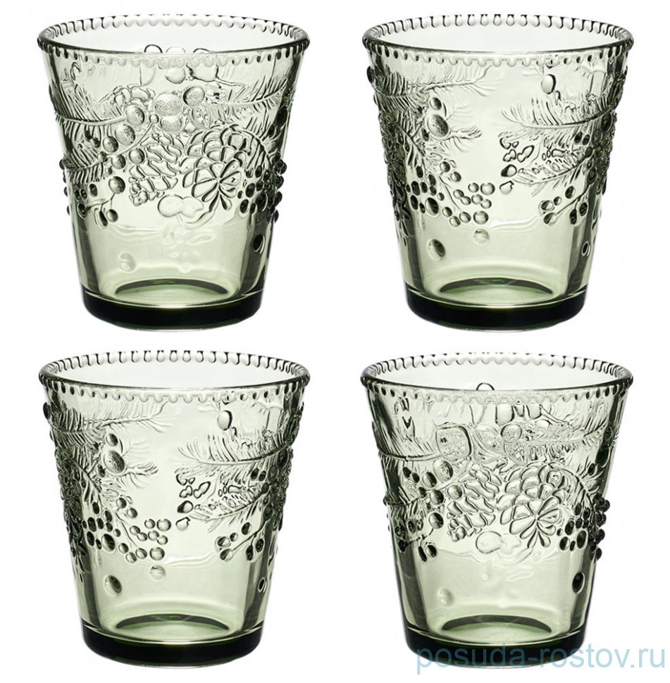 Стаканы для сока 280 мл 4 шт "Celebration green" / 378972 Стаканы для сока 280 мл 4 шт "Celebration green" / 378972
