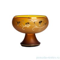 Конфетница 21 см н/н янтарная &quot;Золотой цветок&quot; / 152666