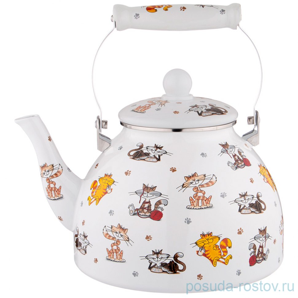 Чайник 4 л эмалированный "Весёлые друзья" / 235334