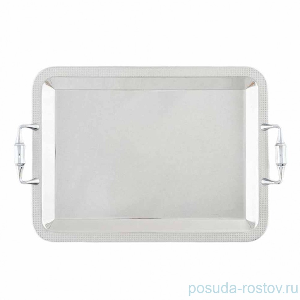 Поднос 42 х 31 см прямоугольный с ручками "Venice Inox" / 339778