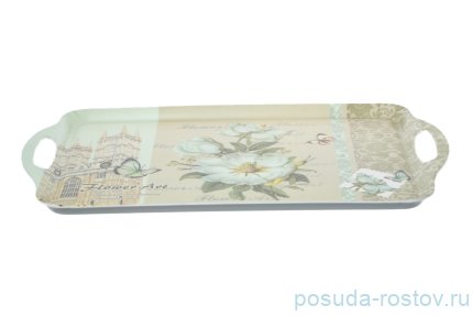 Поднос прямоугольный с ручками &quot;Flower Art 2&quot; / 140308