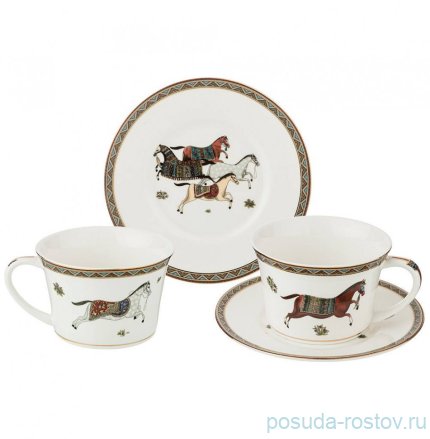 Набор кофейных пар 180 мл 2 шт &quot;Лошадь&quot; / 209689