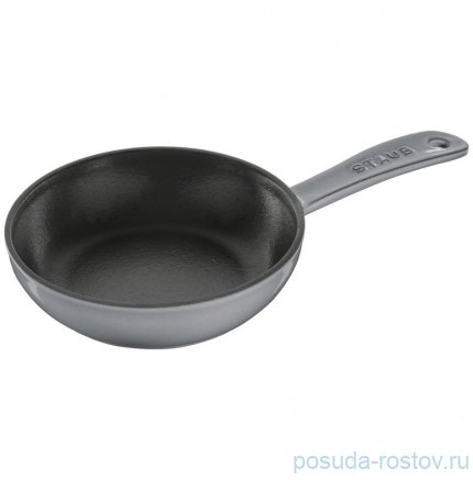 Сковорода 16 см с чугунной ручкой серый графит &quot;STAUB&quot; / 252723