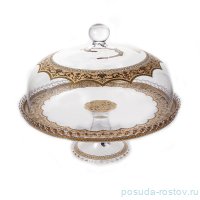 Тортница 32 см н/н с крышкой &quot;Империя бежевая&quot; / 145859