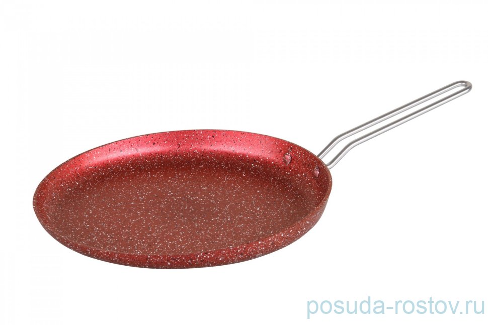 Блинница 28 см антипригарное покрытие красная "Granite Crepe Pan" / 298360