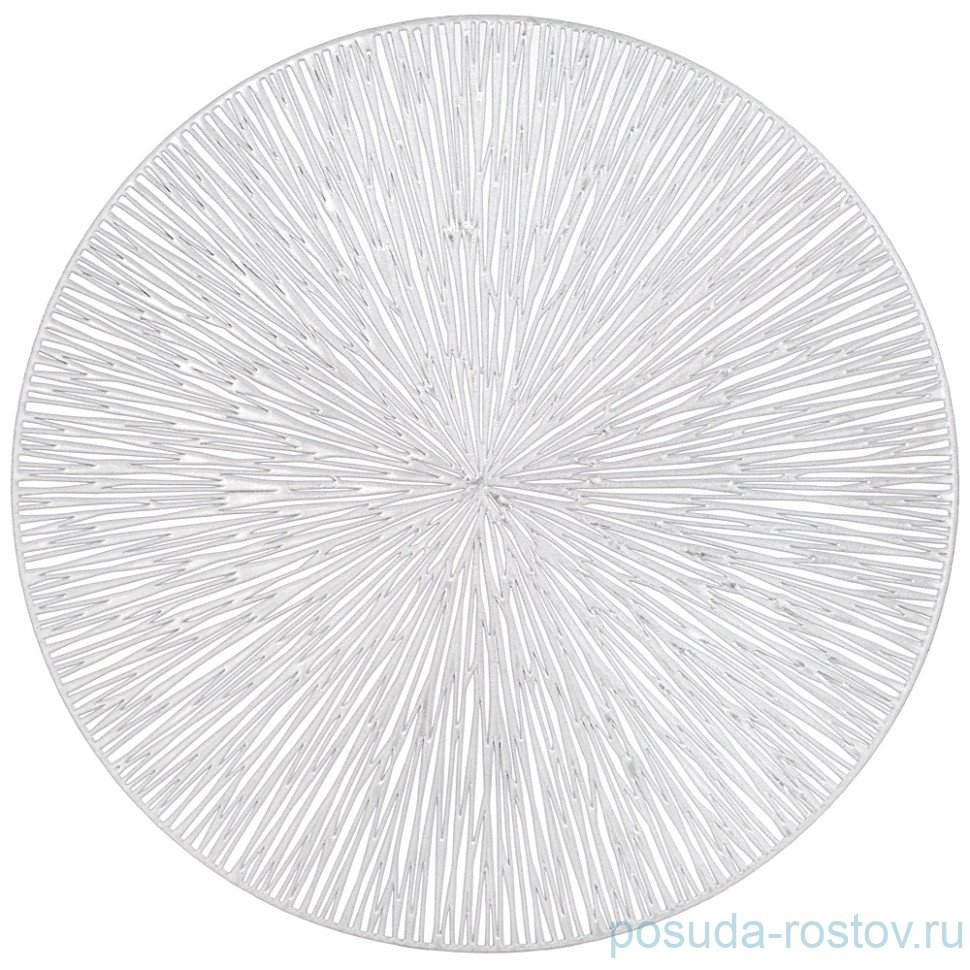 Набор подстановочных салфеток 38 см 4 шт "Sunshine silver" / 335566