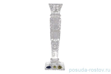 Подсвечник 25 см &quot;S.Crystal /Хрусталь резной&quot; / 060338