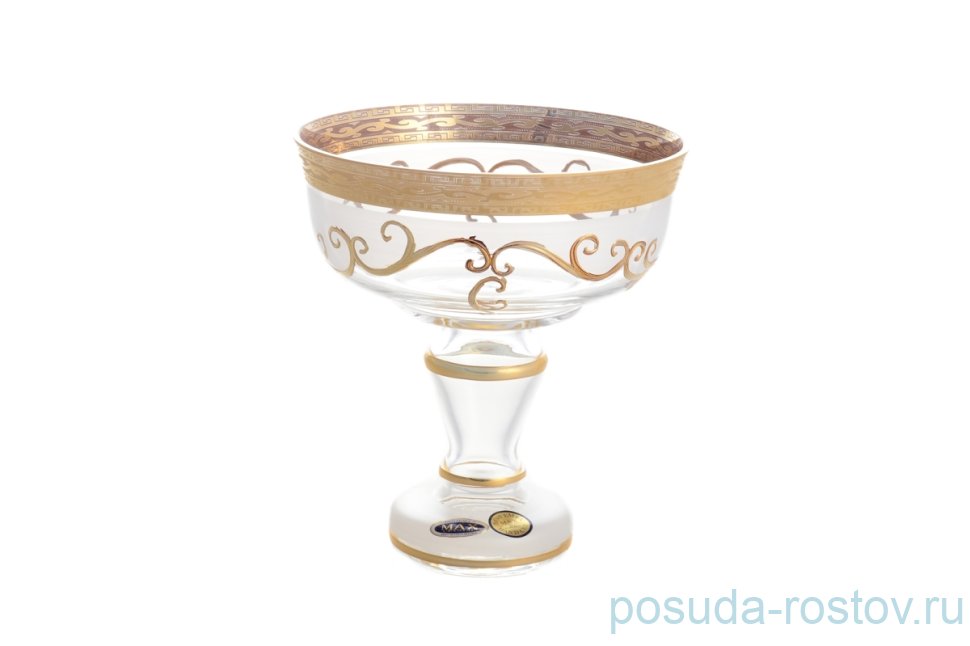 Конфетница 13 см н/н "Лепка /Антик золото" / 126012