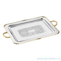 Поднос 51 х 33 см прямоугольный с ручками &quot;Black Pearl&quot;  / 288066