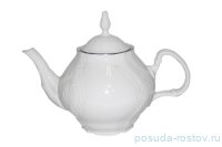 Заварочный чайник 1,2 л с дырочками (внутри) &quot;Бернадотт /Платиновый узор&quot; / 113508