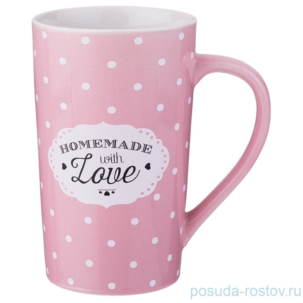 Кружка 450 мл "Милый прованс /Розовый" / 187027
