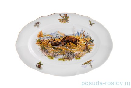 Блюдо 36 см овальное &quot;Мэри-Энн /Охота&quot; / 027872