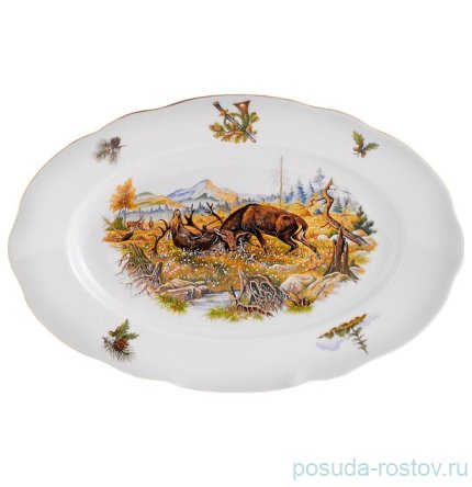 Блюдо 36 см овальное &quot;Мэри-Энн /Охота&quot; / 027872