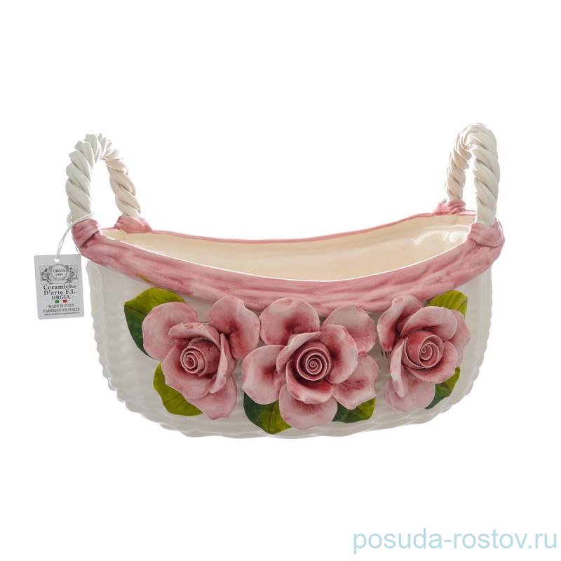 Корзина 36 см овальная "Розы" / 275745