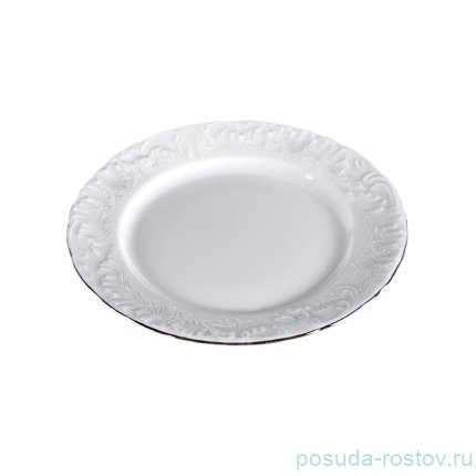 Блюдо 29 см круглое &quot;Рококо /Платиновый узор&quot; / 115740