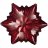Блюдо 21 см Звезда &quot;Snowflake red shiny &quot; / 226075