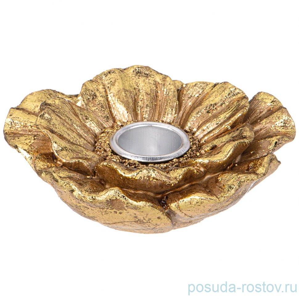 Подсвечник 10,3 х 10 х 4 см бронза "Flower" / 334454