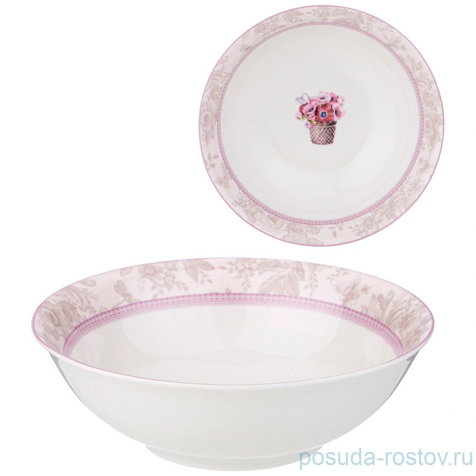 Тарелка 650 мл глубокая "Тюльпаны" / 338170