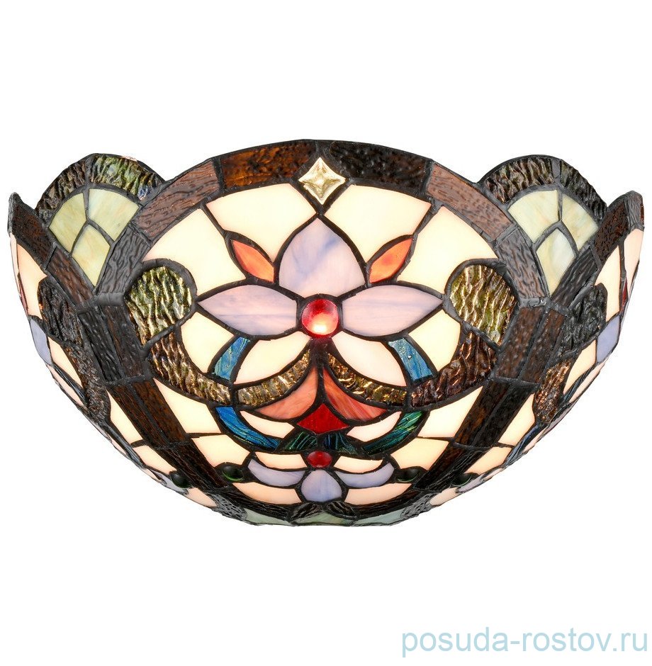 Бра 1 рожковый Velante "Tiffany" Фиолетовый цветок / 304364 Бра 1 рожковый Velante "Tiffany" Фиолетовый цветок / 304364