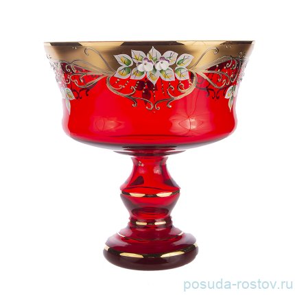 Ваза для фруктов 24 см н/н &quot;Лепка красная&quot; / 155049