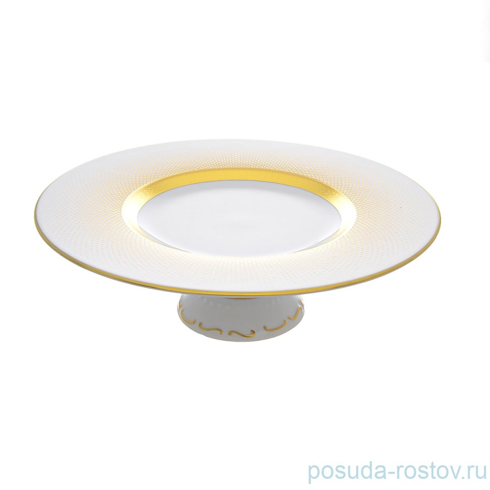 Тортница 32 см н/н "Констанц /Rio white gold" / 232755