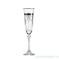Бокалы для шампанского 190 мл 6 шт &quot;Александра /436528 /Панто /Платиновый кант&quot; / 157004