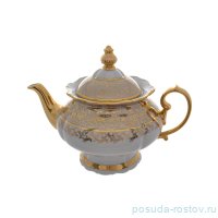Заварочный чайник 1,5 л &quot;Корона /Аристократ /Золотые листики на бежевом&quot; / 286335