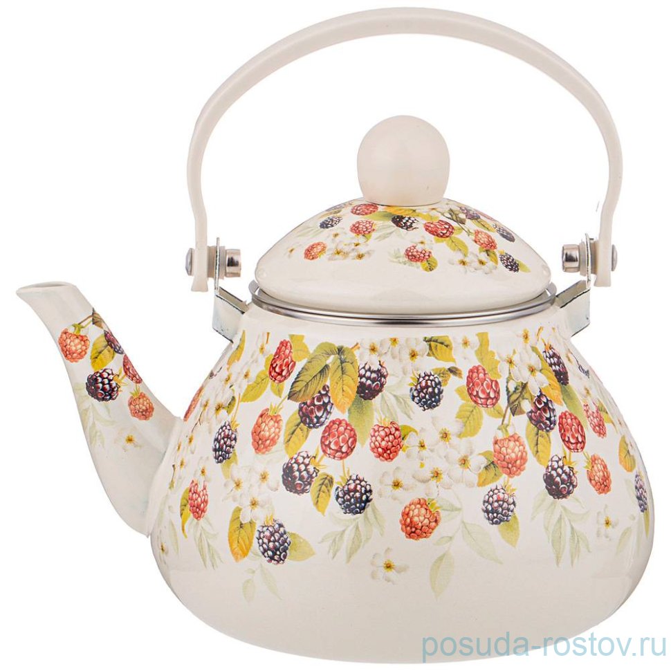 Чайник 1,3 л эмалированный с фильтром "Ежевика" / 274421