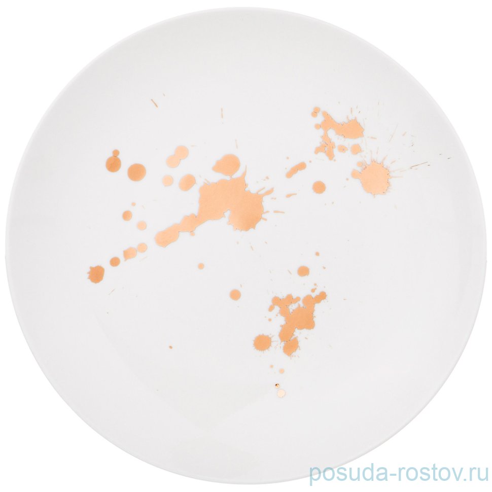 Тарелка 20,5 см "motion /золотой рисунок" / 198686