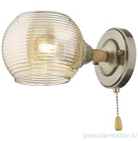 Бра 1 рожковый &quot;Волны&quot; бронза/янтарь / 304387