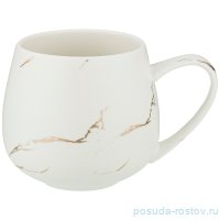 Кружка 400 мл 12,5 х 9,5 х 8,8 см &quot;золотой мрамор /белая&quot; / 251430