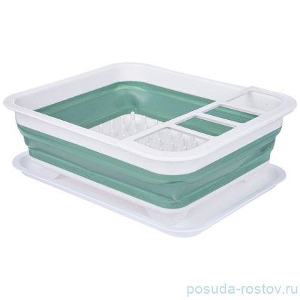 Сушилка для посуды 31,4 х 26,5 см складная Agness / 338251