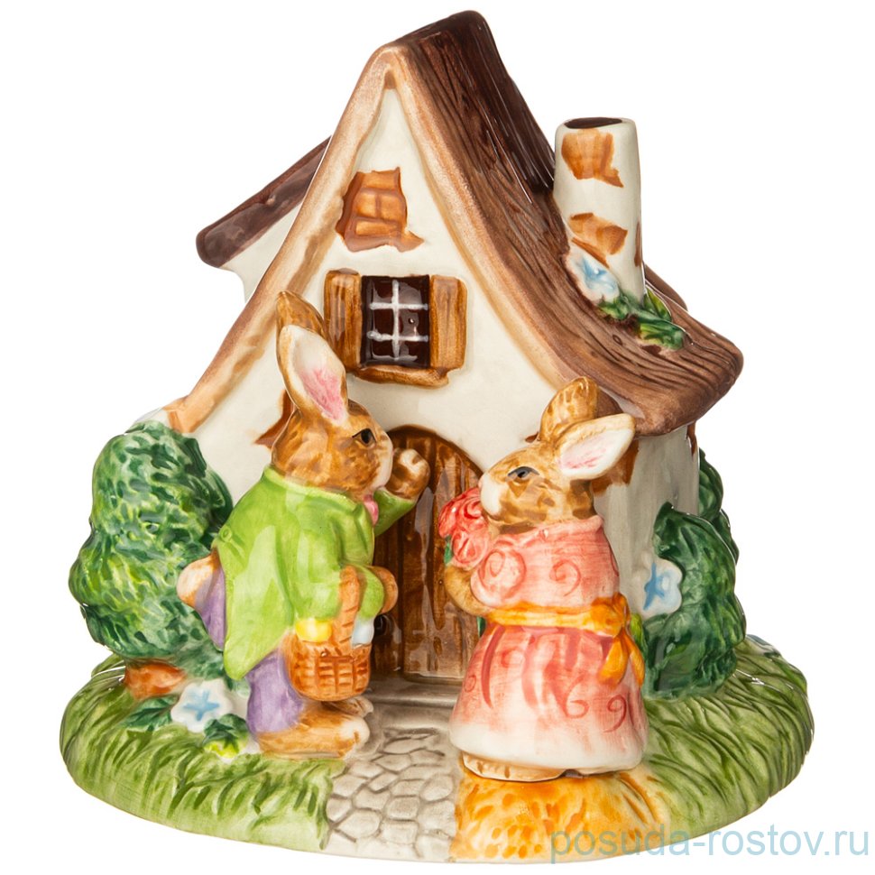 Фигурка 11 см "Кролики перед домом" / 268557