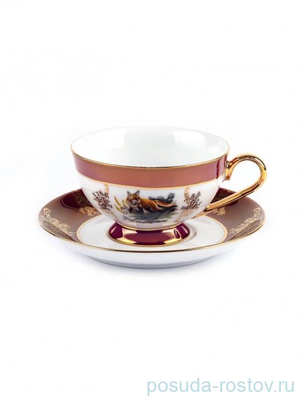 Чайная пара 220 мл н/н &quot;Астра /Охота красная&quot; / 281735