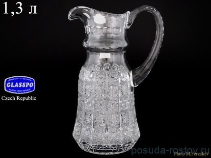 Кувшин для сока 1,3 л &quot;Glasspo /Хрусталь резной&quot; / 067781