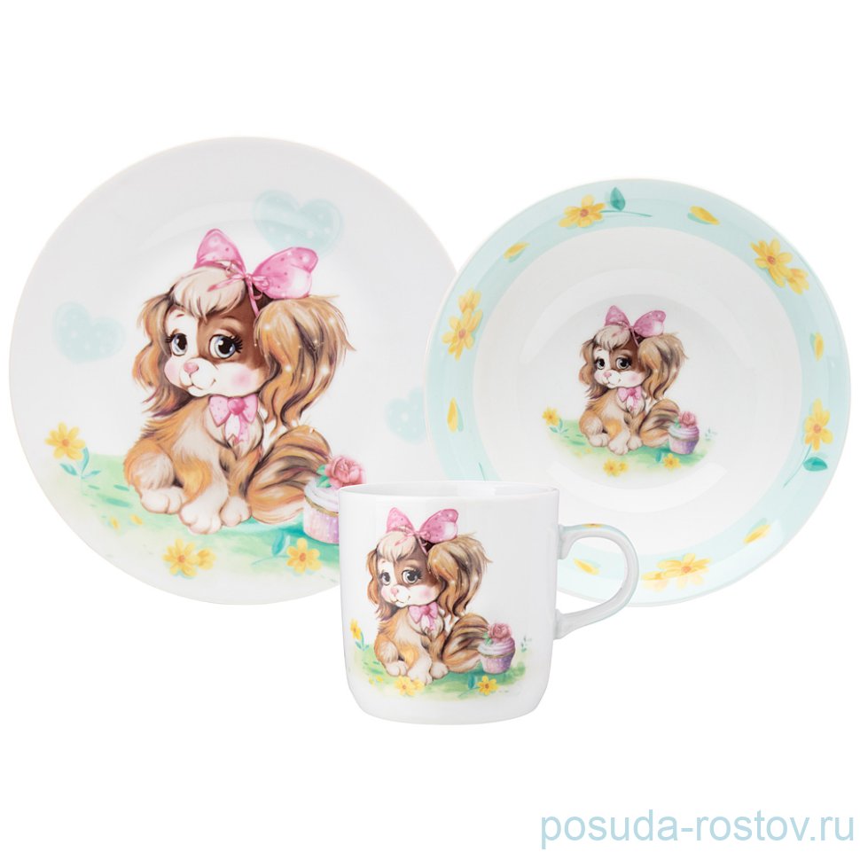 Детский набор 3 предмета "Милашка" / 255145 Детский набор 3 предмета "Милашка" / 255145