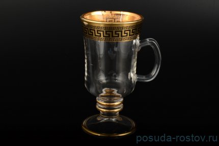 Кружки для горячих напитков 230 мл 6 шт н/н &quot;Версаче /Чёрное золото&quot; B-G / 099952