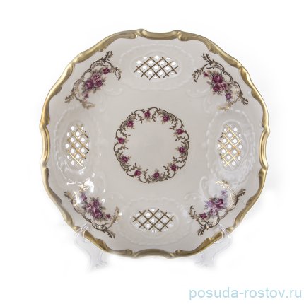 Блюдо 24 см круглое &quot;Анжелика /Плетистая роза&quot; / 141152