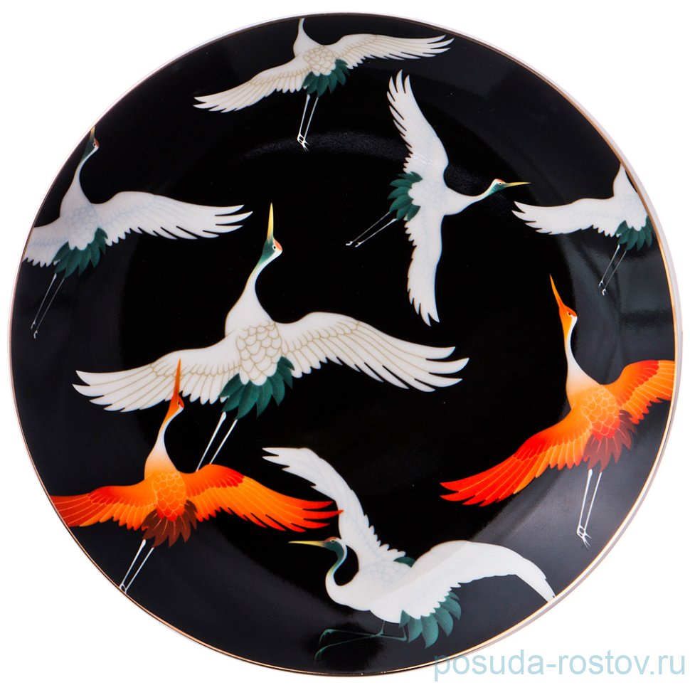 Тарелка 20,5 см "Motion /Черный" / 198687