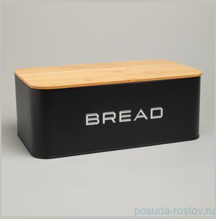 Хлебница 33,5 х 19 х 12,5 см black Agness / 377966