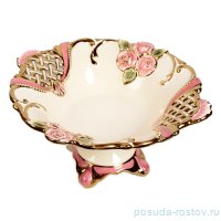 Фруктовница круглая н/н &quot;Розы розовые /Royal Classics&quot; 14 / 150999