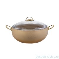 Кастрюля 30 х 11,5 см с антипригарным гранитным покрытием 7,5 л кремовая &quot;KEOPS SETS&quot; / 166099